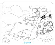 Coloriage playmobil chatier de construction 3