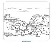 Coloriage playmobil dinos