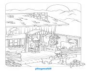 Coloriage playmobil avec un fermier