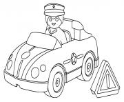 Coloriage voiture de police playmobil