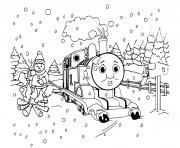 Coloriage Moteur a vapeur Thomas