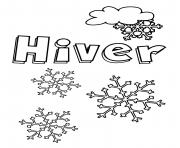 Coloriage hiver mois de decembre