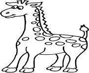 Coloriage coloriage de girafe