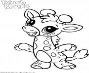 Coloriage girafe kawaii maternelle touch magic