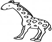 Coloriage la girafe