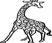 Coloriage une girafe