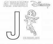 Coloriage Lettre J pour Jasper