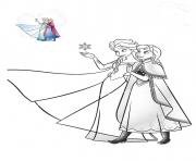 Coloriage elsa et anna les deux princesses du royaume et soeurs