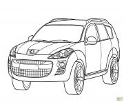 Coloriage Peugeot 4007