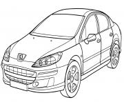 Coloriage Peugeot 407