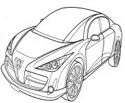 Coloriage Peugeot Rc