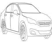 Coloriage Peugeot 508