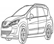 Coloriage Peugeot 308 Sw