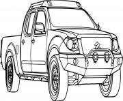 Coloriage voiture 4x4 suzuki