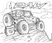 Coloriage 4x4 Jeep Teraflex