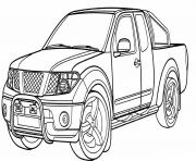 Coloriage Nissan Navara Voiture 4x4