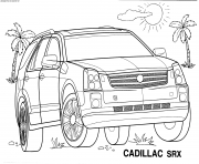 Coloriage Voiture Cadillac 4x4 SRX