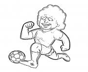 Coloriage diego maradona cartoon