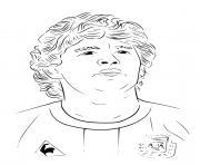 Coloriage maradona equipe argentine coupe du monde