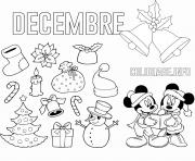 Coloriage decembre theme de noel maternelle