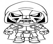 Coloriage Doctor Doom Fortnite