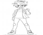 Coloriage Dan Kuso bakugan battle planet