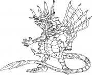 Coloriage bakugan drago