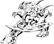 Coloriage bakugan tigres