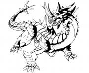 Coloriage trox bakugan dragon