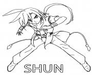 Coloriage Shun Bakugan