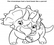 Coloriage Triceratops Dinosaure Pat Patrouille Dino Rescue