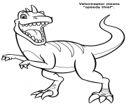 Coloriage Dinosaure Velociraptor Pat Patrouille Season 7