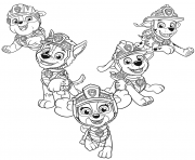 Coloriage Pat Patrouille Dino Rescue Chiots