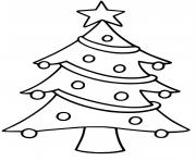 Coloriage sapin de noel maternelle prescolaire