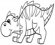 Coloriage dinosaure facile pour enfants