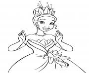 Coloriage Tiana dans La Princesse et la Grenouille en 2009