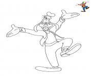 Coloriage Dingo Goofy Disney