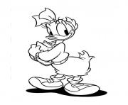 Coloriage donald duck amoureux de daisy duck