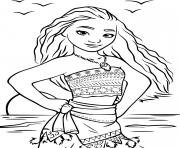 Coloriage princesse disney vaiana