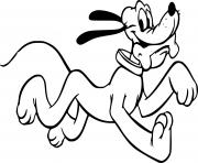 Coloriage disney chien pluto