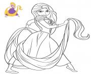 Coloriage princesse disney raiponce