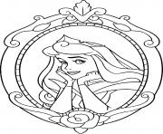 Coloriage princesse Aurore de la belle au bois dormant