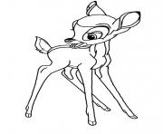 Coloriage Bambi film disney sorti en 1942