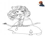 Coloriage Merida La Princesse Rebelle de Disney