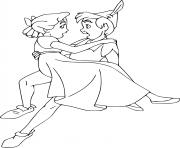 Coloriage peter pan et wendy