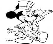 Coloriage Mickey en smoking