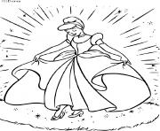 Coloriage la magnifique cendrillon