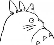 Coloriage My Neighbor Totoro Black and White