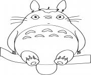 Coloriage totoro film animation japonais