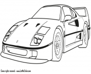 Coloriage ferrari f40